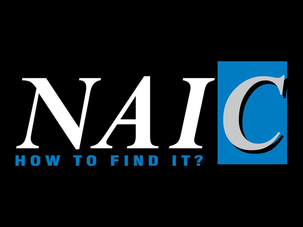 what is an naic number and how do you find it